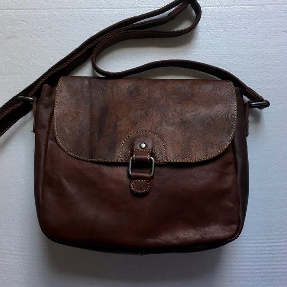 jack georges Handbags - Jack Georges - Leather Crossbody Saddlebag